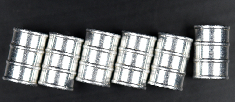 4 FÛTS MÉTALLIQUES MÉTAL BLANC