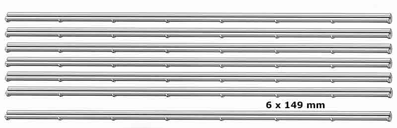 JEU DE 6 GOUTIÈRES HO PLASTIQUE de 149 mm