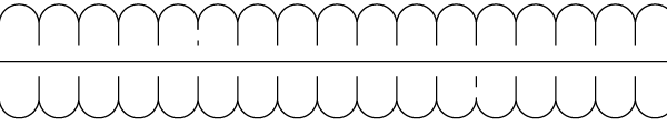 BANDES de FAITIERES TUILES ARONDIES