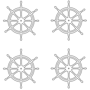 4 BARRES DE NAVIRE