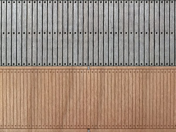 PLANCHER en BOIS pour 2 WAGONS CP 350-24