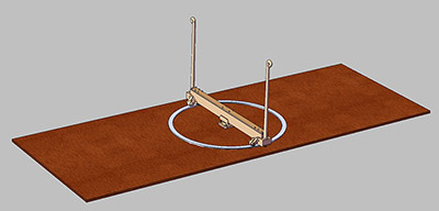PLANCHER LAITON avec PISTE CIRCULAIRE pour 350-16 et 350-28