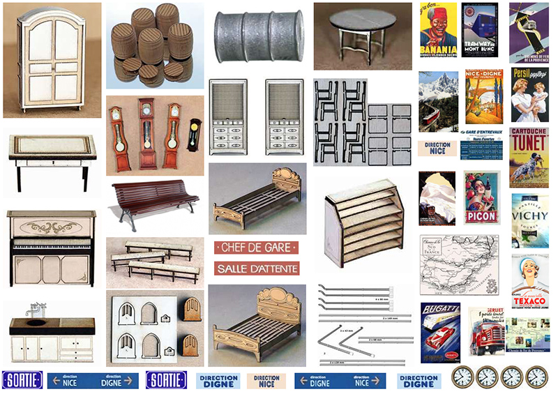 Kit 20 ACCESSOIRES & AMÉNAGEMENTS GARE CP