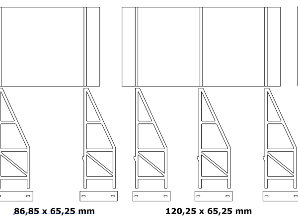 SET de 3 PANNEAUX PUBLICITAIRES URBAINS