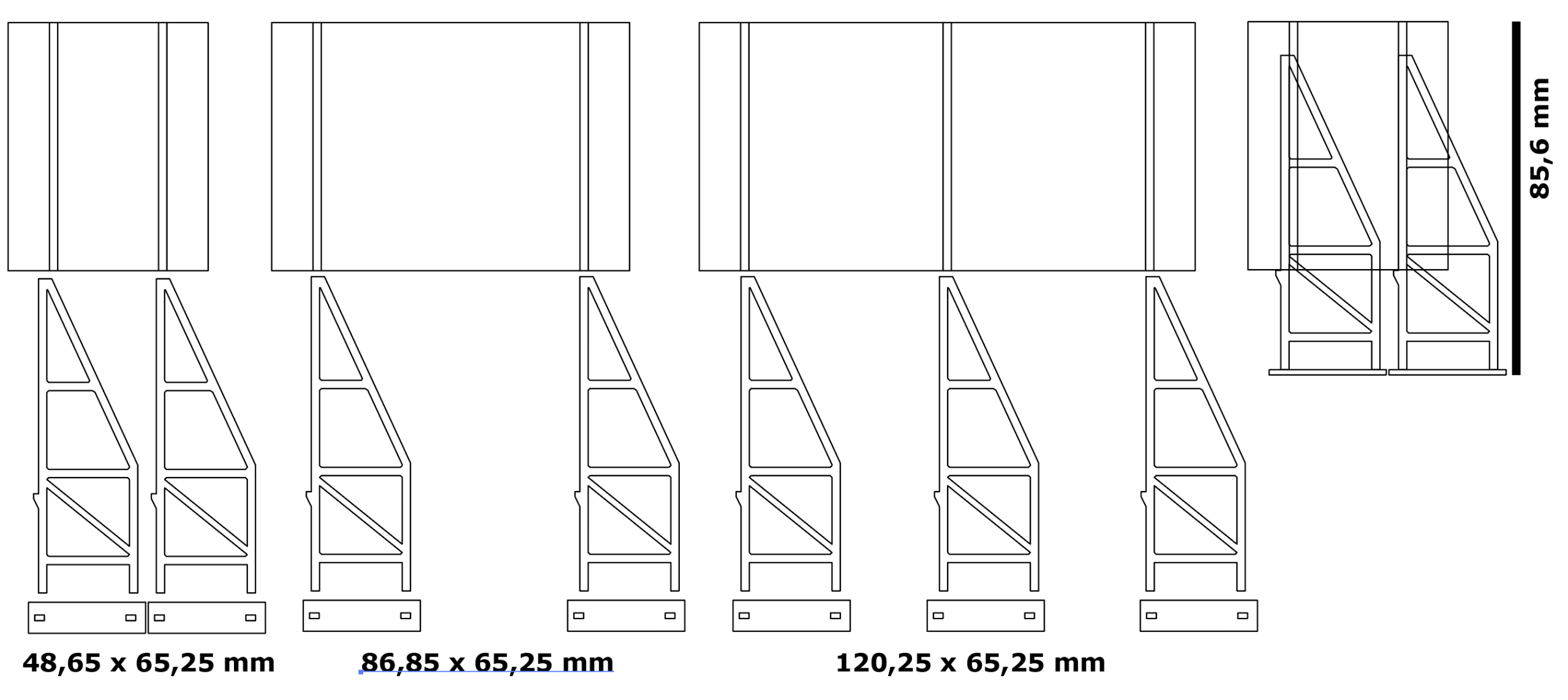 SET de 3 PANNEAUX PUBLICITAIRES URBAINS