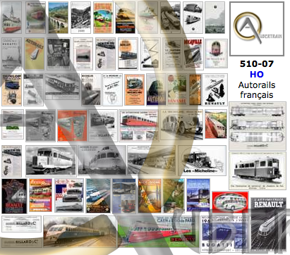 AFFICHES CONSTRUCTEURS AUTORAILS FRANÇAIS