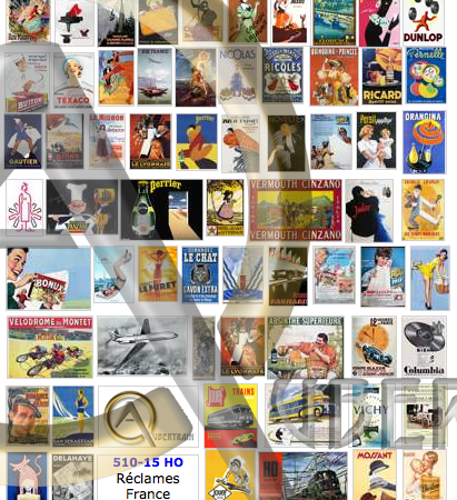 AFFICHES PUBLICITÉS FRANÇAISES