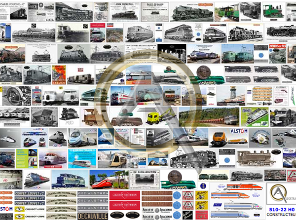 AFFICHES CONSTRUCTEURS MATÉRIEL FERROVIAIRE FRANÇAIS