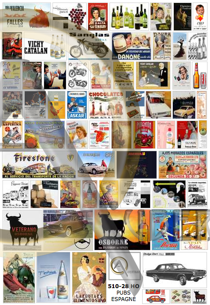 AFFICHES PUBLICITÉS ESPAGNOLES