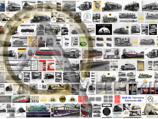 AFFICHES CONSTRUCTEURS ALLEMANDS DE MATÉRIEL FERROVIAIRE