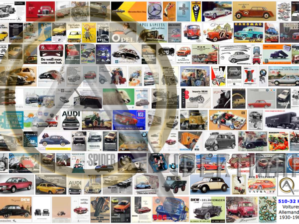AFFICHES CONSTRUCTEURS ALLEMANDS VOITURES