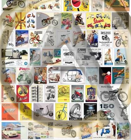 AFFICHES VESPA & 2 ROUES ITALIENS
