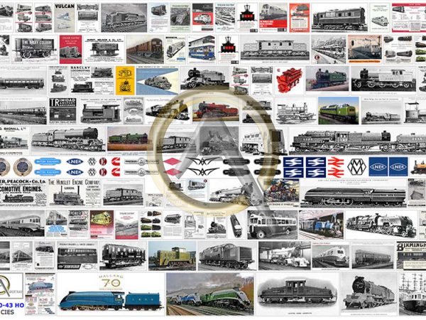 AFFICHES CONSTRUCTEURS ANGLAIS de MATÉRIEL FERROVIAIRES HO