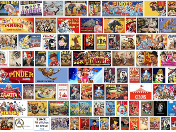 AFFICHES de CIRQUE