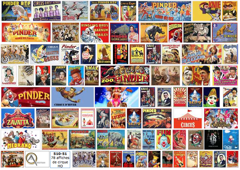 AFFICHES de CIRQUE