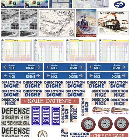 AFFICHES CHEMIN de FER de PROVENCE