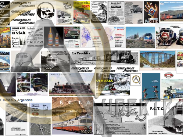 AFFICHES RÉSEAUX CHEMINS DE FER ARGENTINS