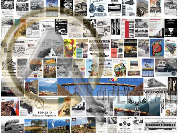 AFFICHES RÉSEAUX CHEMINS DE FER ARGENTINS