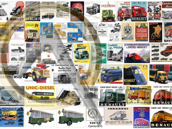 AFFICHES CONSTRUCTEURS CAMIONS FRANÇAIS