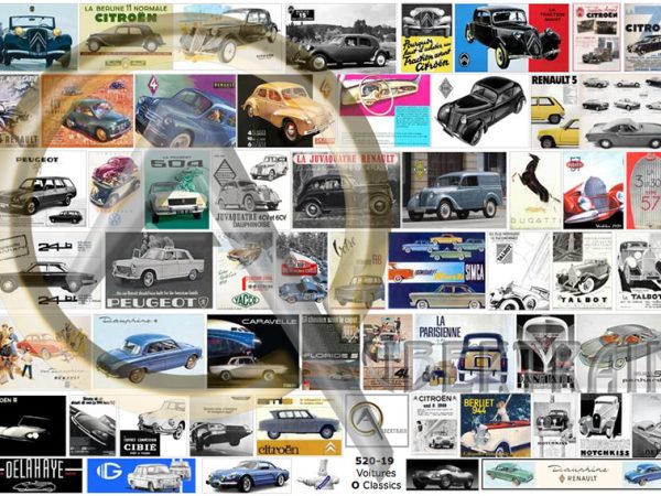 AFFICHES VOITURES FRANÇAISES CLASSICS