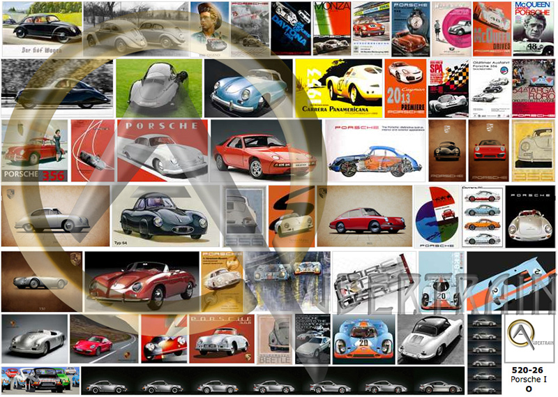 AFFICHES AUTOMOBILES PORSCHE