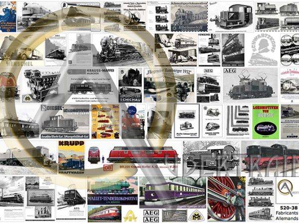 AFFICHES CONSTRUCTEURS ALLEMANDS de MATÉRIEL FERROVIAIRE II