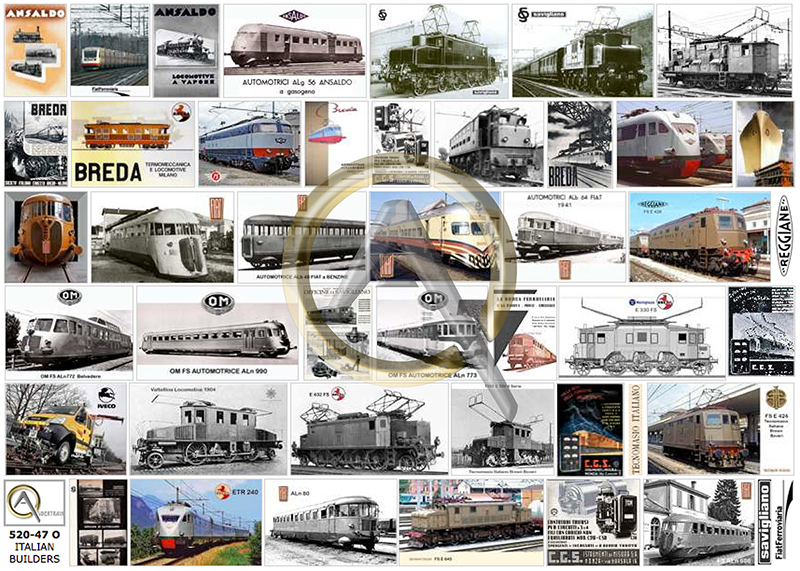 CONSTRUCTEURS ITALIENS MATÉRIEL FERROVIAIRE I