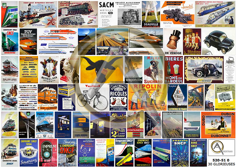 AFFICHES 30 GLORIEUSES FRANÇAISES