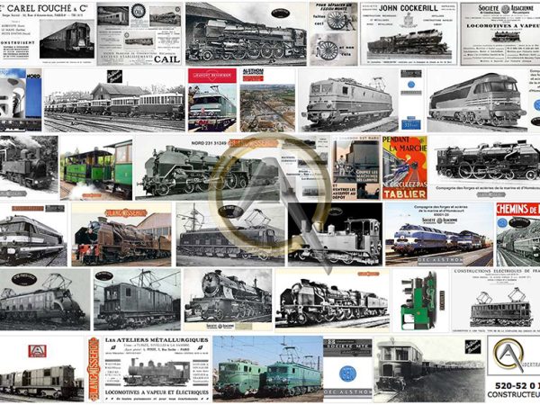 AFFICHES CONSTRUCTEURS MATÉRIEL FERROVIAIRE FRANÇAIS I