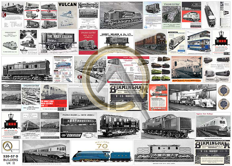 AFFICHES CONSTRUCTEURS DE MATÉRIEL FERROVIAIRE ANGLAIS II
