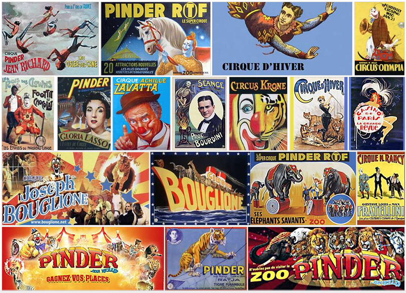 AFFICHES de CIRQUE II
