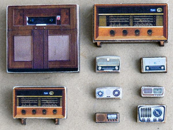 Kit 10 RADIOS ANCIENNES, échelle O, France