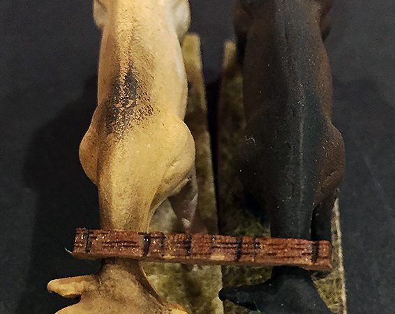 VACHE SIMMENTAL PEINTE, échelle O