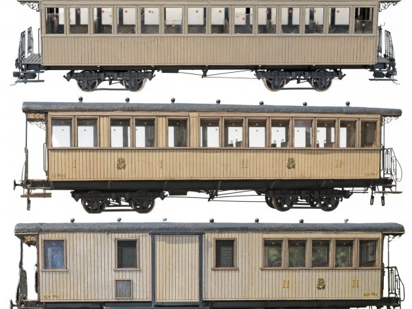I, II & FOURGON MONTÉS TECK, échelle Om, France