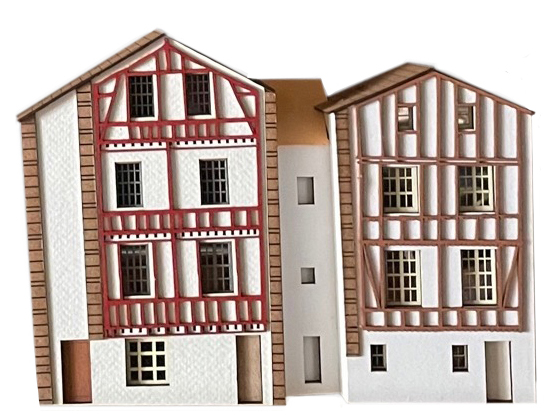 Kit FAÇADES BAYONNE 1.2, échelle HO, France