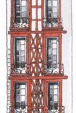 Kit FAÇADE BAYONNE 4.5, échelle HO, France