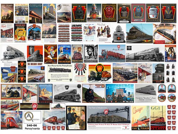 AFFICHES PENNSY, échelle O, États-Unis