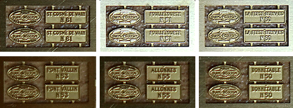 PLAQUES de BAPTÊME pour 030, échelle HOm, France