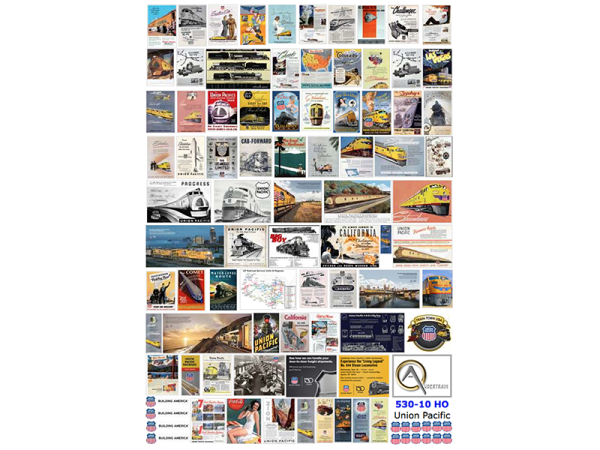 AFFICHES UP, échelle HO, États-Unis